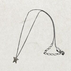 Swarovski Crystal Necklaces – Star & Heart Charms, Silver Tone, 19” Length